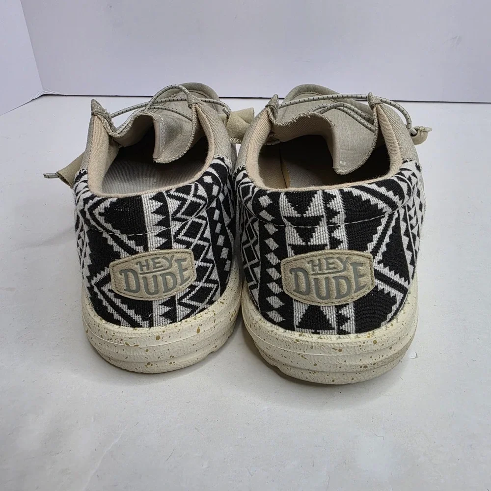 Hey Dude Wally Funk Jacquard Size M 12 Beige Mens